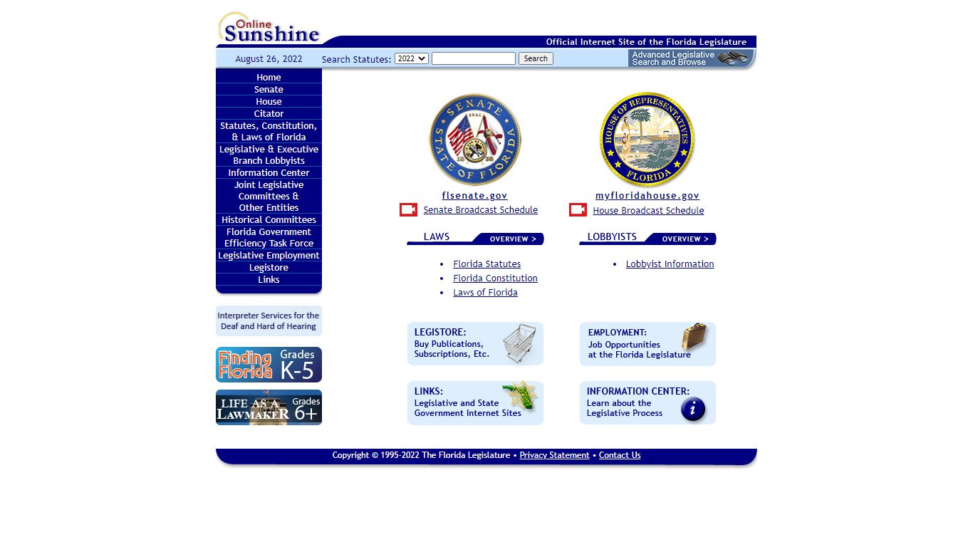 Statutes & Constitution :View Statutes : Online Sunshine